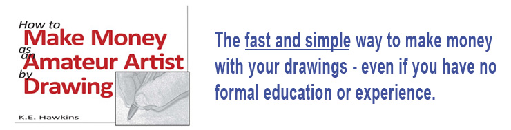 How to Make Money as an Amateur Artist by Drawing eBook cover